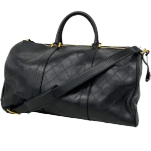 シャネル ビコローレ ボストンバッグ ラムスキン