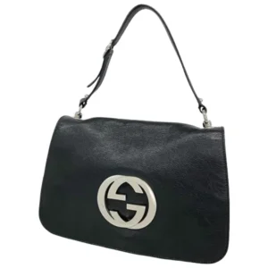 グッチ インターロッキングG ショルダーバッグ レザー