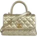 シャネル マトラッセ ハンドバッグ ラムスキン