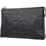 シャネル ポーチ キャビアスキン