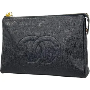 シャネル ポーチ キャビアスキン