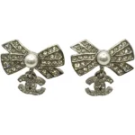 シャネル リボン ピアス イヤリング