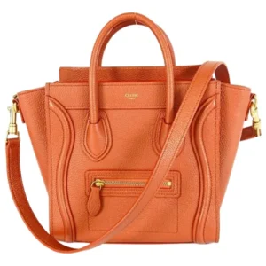 セリーヌ ラゲージナノ ハンドバッグ レザー