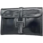 エルメス ジジェPM クラッチバッグ レザー ○R刻印