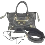 バレンシアガ クラシック エッジシティ ハンドバッグ レザー