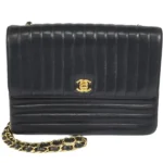 シャネル マドモアゼル チェーンショルダーバッグ ラムスキン