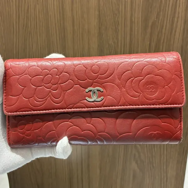 シャネル　カメリア　長財布