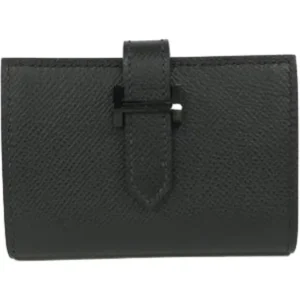 エルメス ベアン カードケース レザー W刻印