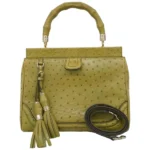 グッチ バンブー ハンドバッグ オーストリッチ