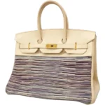 エルメス バーキン35 ハンドバッグ レザー ヴィブラート □E刻印 ゴールド金具