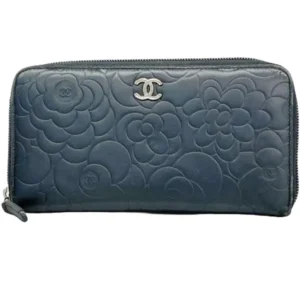 シャネル カメリア 財布 ラムスキン