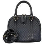 グッチ マイクログッチシマ ハンドバッグ レザー