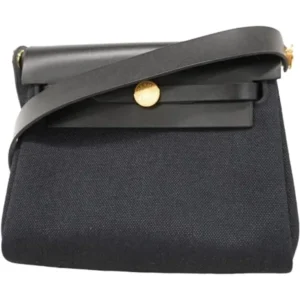 エルメス エールバッグジップ20 ショルダーバッグ キャンバス K刻印 ゴールド金具