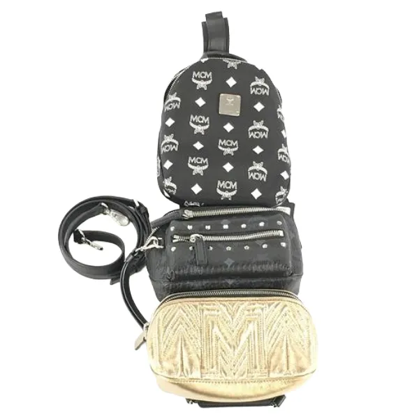 MCM ボディバッグ ナイロン レザー