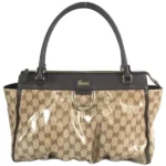 グッチ GGクリスタル アビー トートバッグ コーティングキャンバス