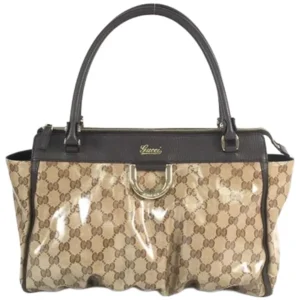 グッチ GGクリスタル アビー トートバッグ コーティングキャンバス