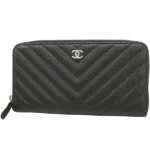 シャネル Vステッチ 財布 キャビアスキン