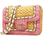 シャネル チェーンショルダーバッグ ラフィア