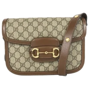 グッチ ホースビット GGスプリーム ショルダーバッグ PVC レザー