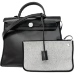 エルメス エールバッグジップPM ショルダーバッグ コーティングキャンバス K刻印 シルバー金具