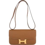 エルメス コンスタンスエラン ショルダーバッグ レザー K刻印 ゴールド金具