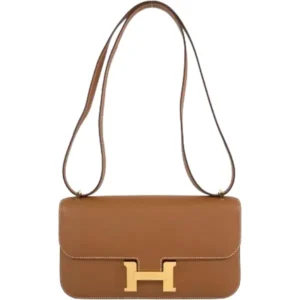 エルメス コンスタンスエラン ショルダーバッグ レザー K刻印 ゴールド金具