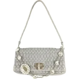 ミュウミュウ マテラッセ ハンドバッグ レザー