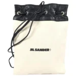 ジルサンダー ショルダーバッグ キャンバス レザー