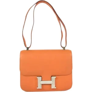 エルメス コンスタンス24 ショルダーバッグ レザー □E刻印 シルバー金具