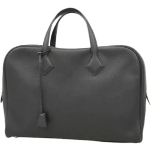 エルメス ヴィクトリア2 12H ブリーフケース レザー D刻印 シルバー金具