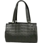 シャネル チョコバー ハンドバッグ ラムスキン