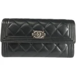 シャネル ボーイシャネル 財布 カーフスキン