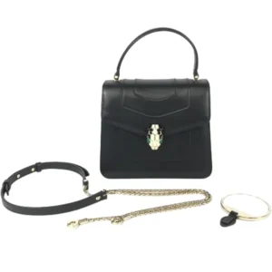 ブルガリ セルペンティフォーエバー ハンドバッグ レザー