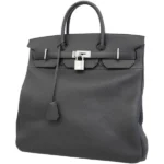 エルメス オータクロア40 ハンドバッグ レザー W刻印 シルバー金具