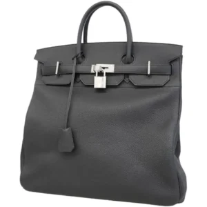 エルメス オータクロア40 ハンドバッグ レザー W刻印 シルバー金具