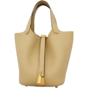 エルメス ピコタンロックPM ハンドバッグ レザー K刻印 ゴールド金具