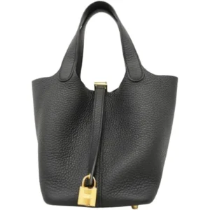 エルメス ピコタンロックPM ハンドバッグ レザー K刻印 ゴールド金具