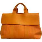 エルメス ヴァルパライソMM ハンドバッグ キャンバス □M刻印 シルバー金具