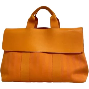 エルメス ヴァルパライソMM ハンドバッグ キャンバス □M刻印 シルバー金具