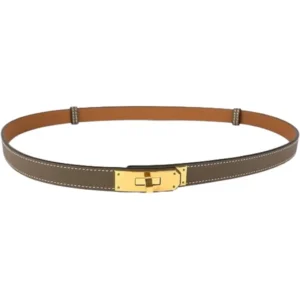 エルメス ケリー18 ベルト レザー W刻印 ゴールド金具