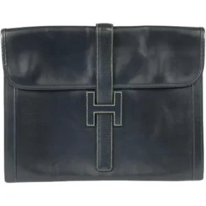 エルメス ジジェGM クラッチバッグ レザー