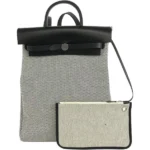 エルメス エールバッグジップアドPM リュックサック キャンバス Z刻印 シルバー金具