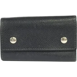 エルメス エチュイクレ4 キーケース レザー □K刻印 シルバー金具