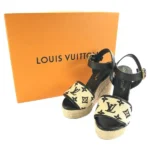 ルイ・ヴィトン サンダル キャンバス レザー