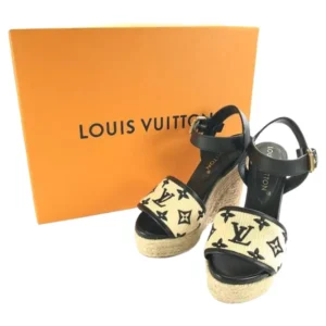 ルイ・ヴィトン サンダル キャンバス レザー