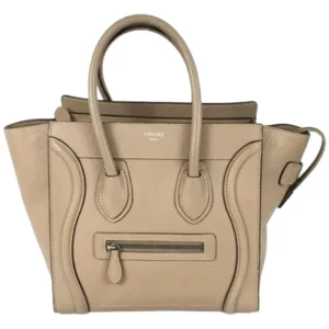 セリーヌ ラゲージマイクロ ハンドバッグ レザー