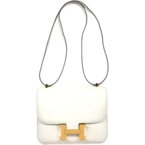 エルメス コンスタンスミニ ショルダーバッグ レザー K刻印 ゴールド金具