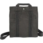 エルメス エールラインアドMM リュックサック キャンバス シルバー金具