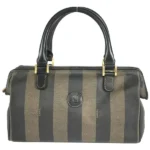 フェンディ ペカン ハンドバッグ PVC レザー