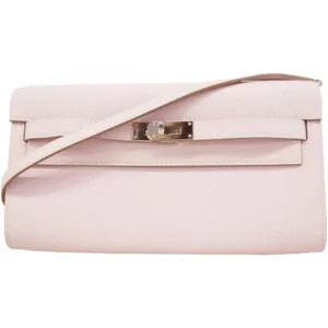 エルメス ケリーウォレットトゥーゴー 財布 レザー W刻印 シルバー金具